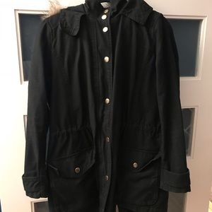 Gap black and gold military style jacket